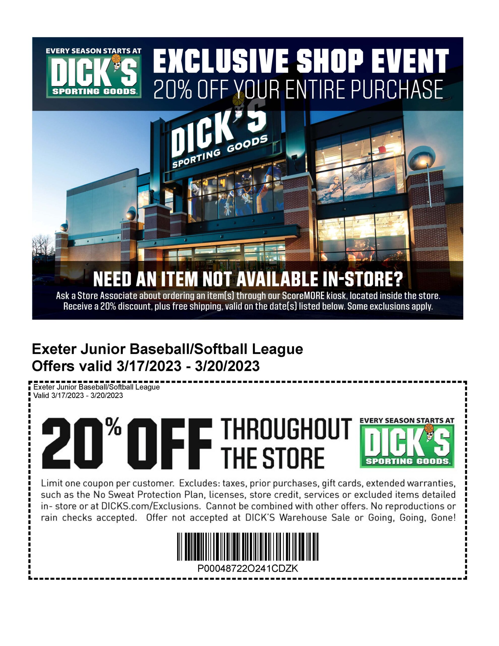 2023-dicks-sporting-goods-coupon-exeter-junior-softball